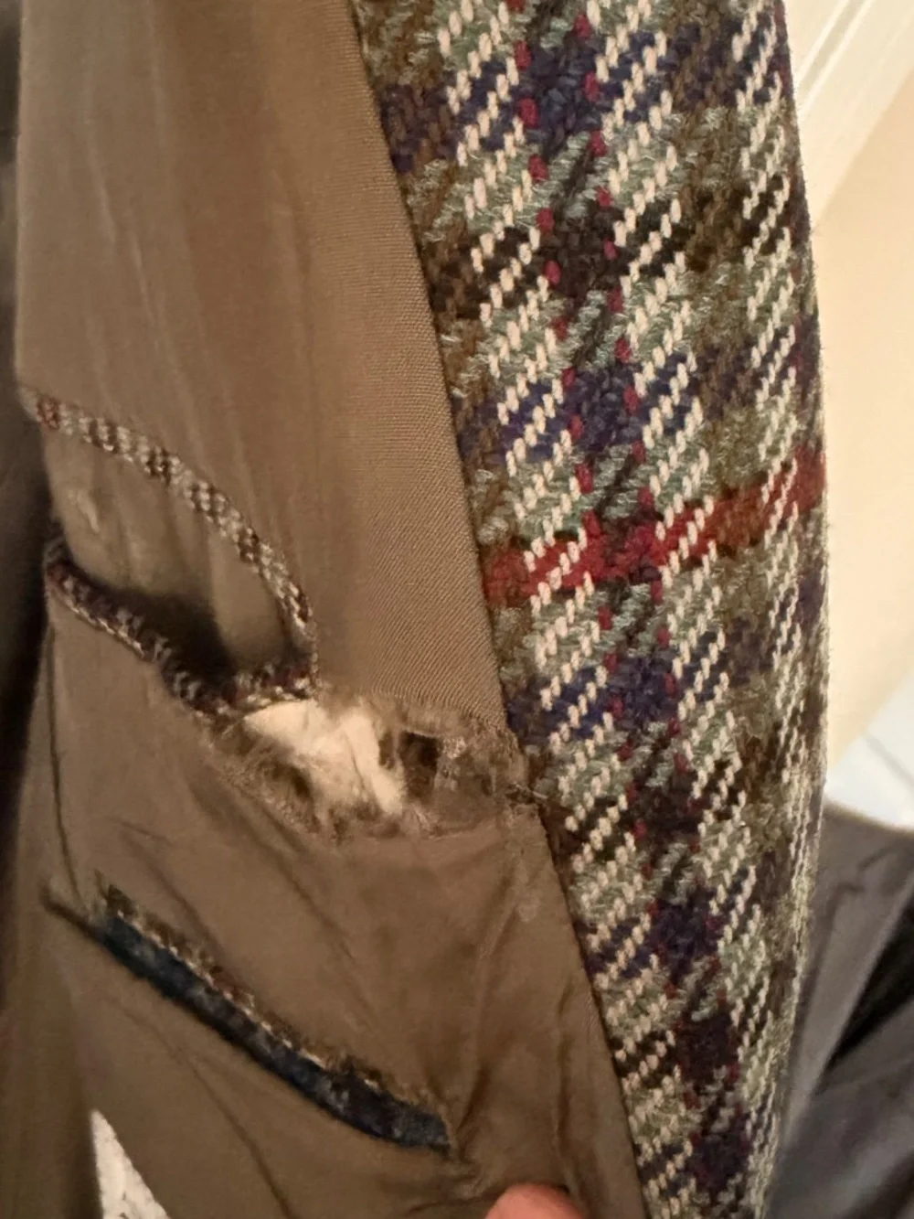 Atelier Torino Blazer 42R Wool Sport Coat Scottish Tweed Plaid Arthur Bell 2 Btn